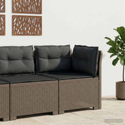Divano da esterno-Divano da Giardino a 1 Posto con Cuscini Aspetto Rattan PP 991847