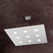 AREA SOSPENSIONE 9+4 LUCI BIEMISSIONE GRIGIO 1127-S9+4-GR
