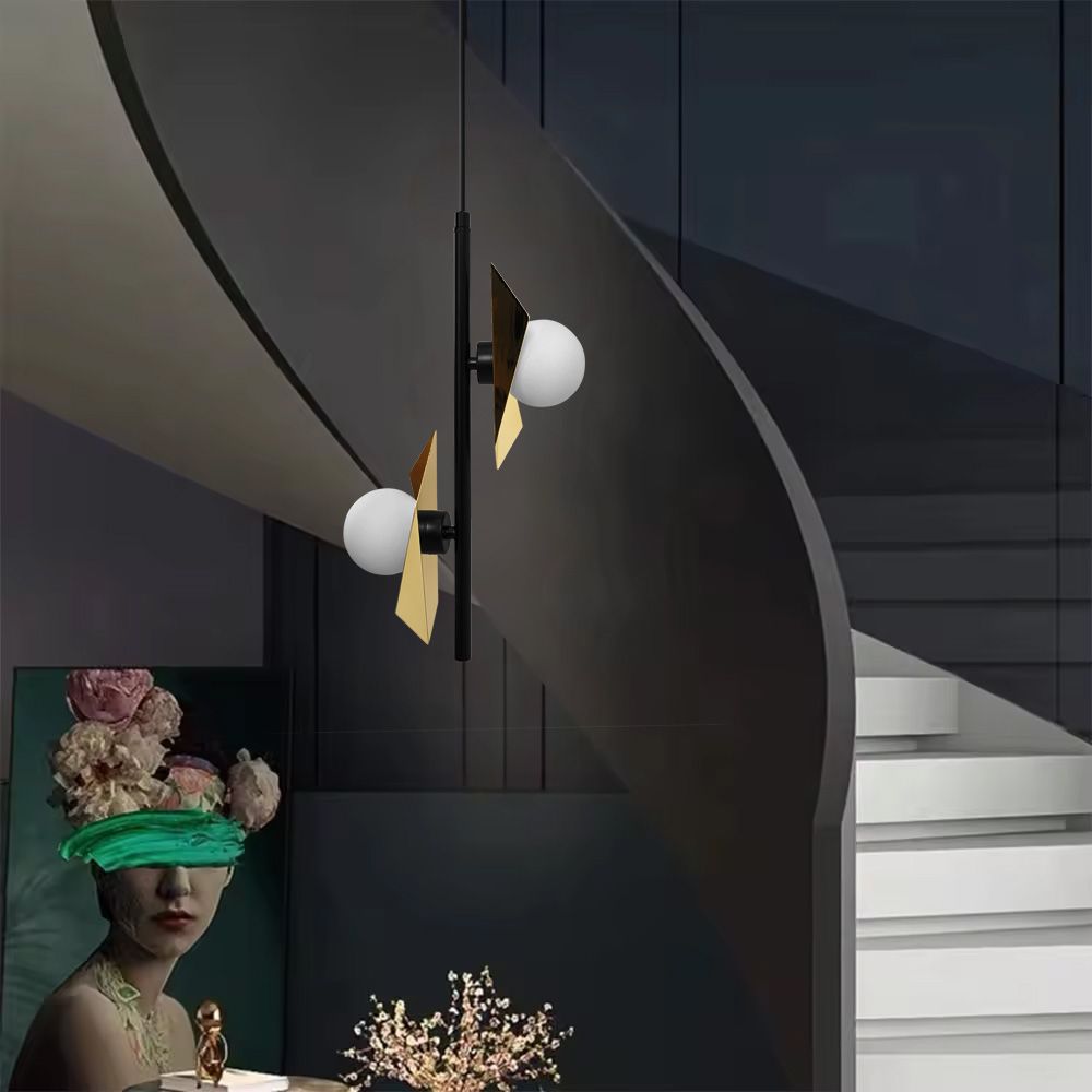 Lampada Da Soffitto App1410-cp Black Gold