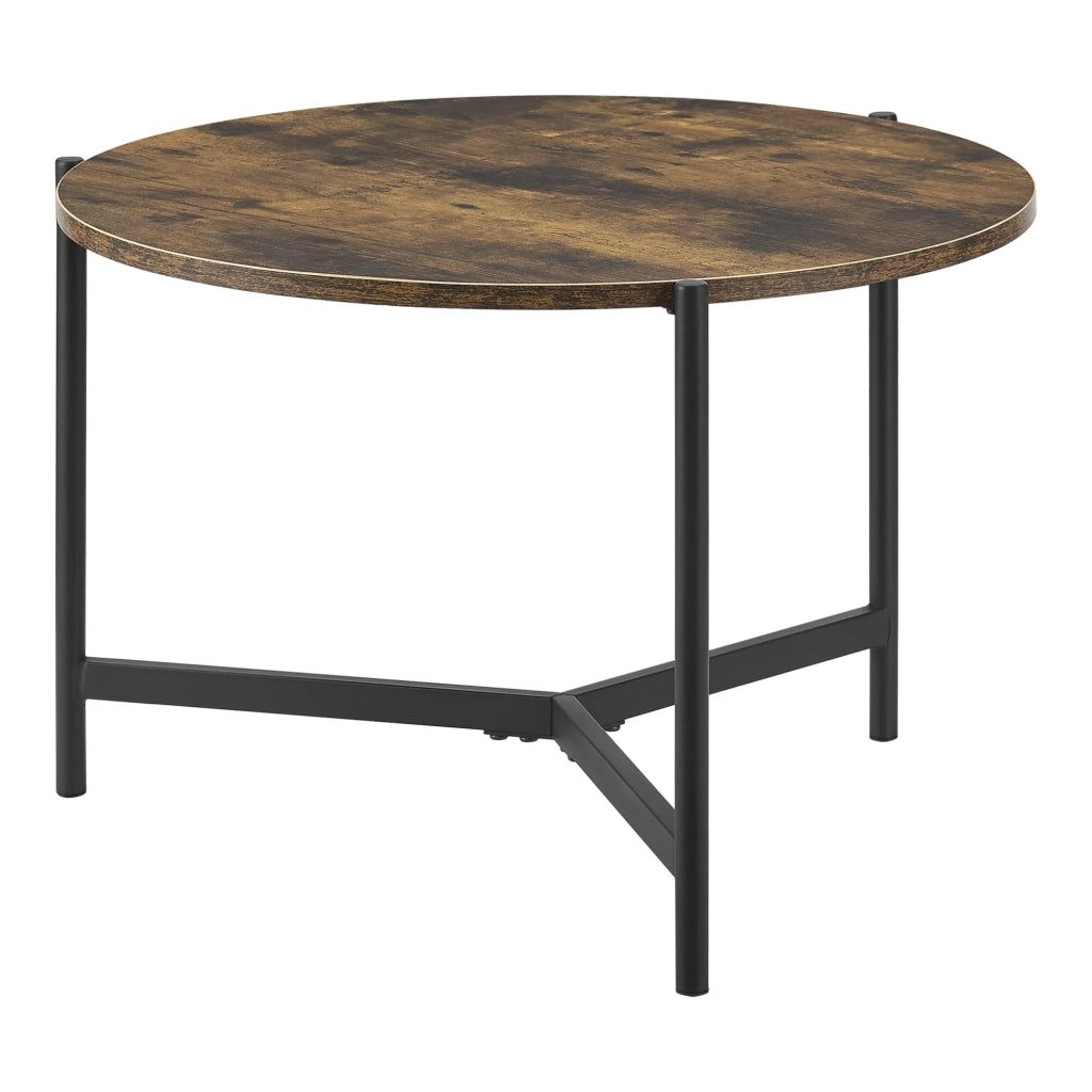Tavolino rotondo 42 x 60 cm effetto legno scuro 03_0008494