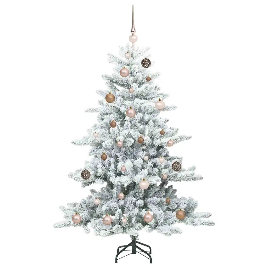 Albero di Natale Artificiale con Rami Pieghevoli Bianco 150 cm 3397703