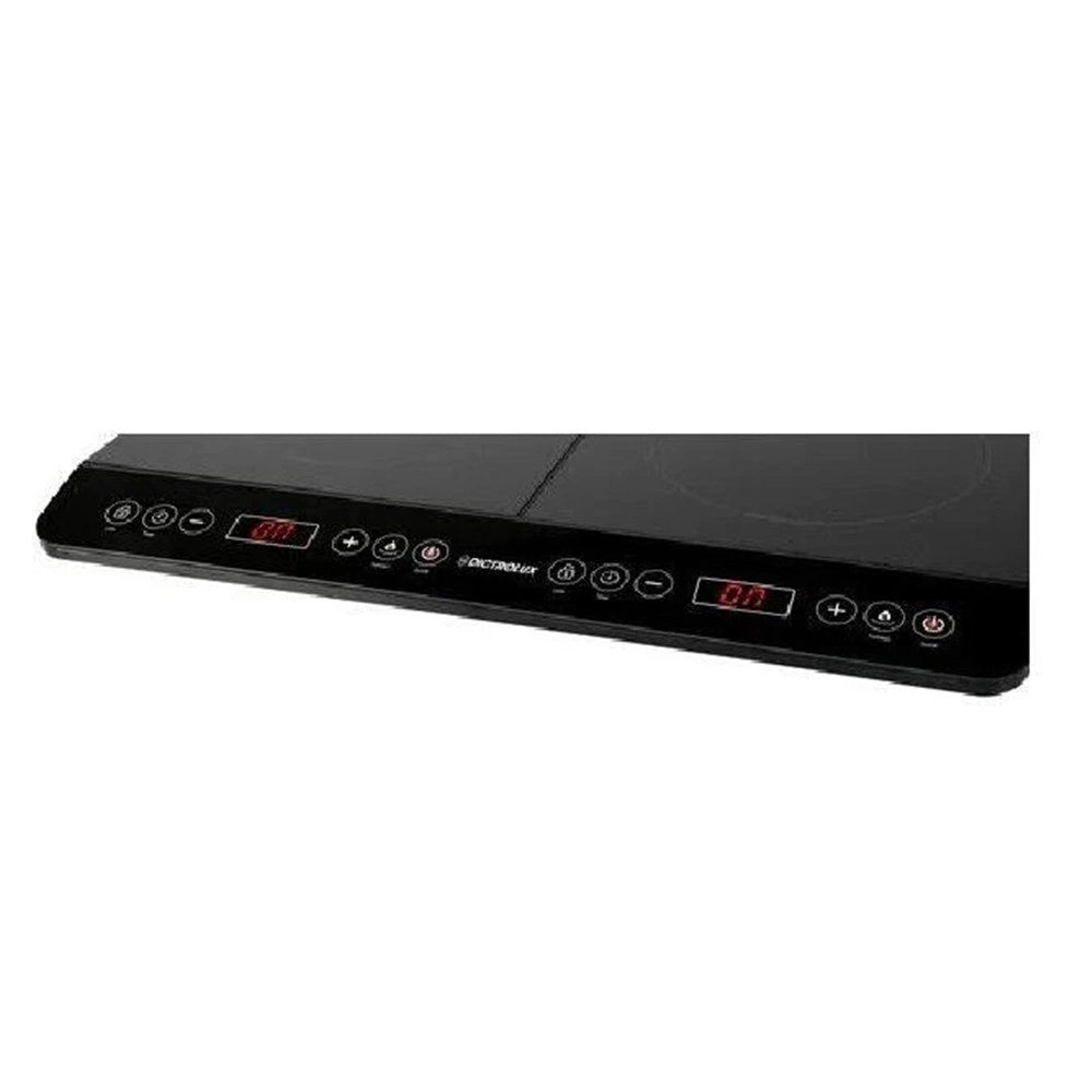 Trade Shop - Doppia Piastra Piano Cottura Ad Induzione Fornello Elettrico 3500w Cucina Nero Moderno -
