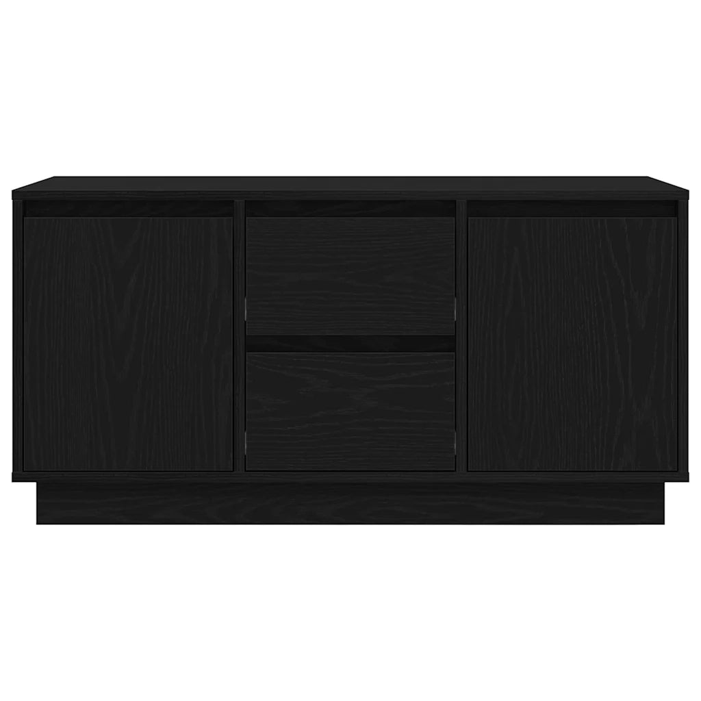vidaXL Mobile Porta TV con Luci LED Rovere Nero 100x41x50 cm