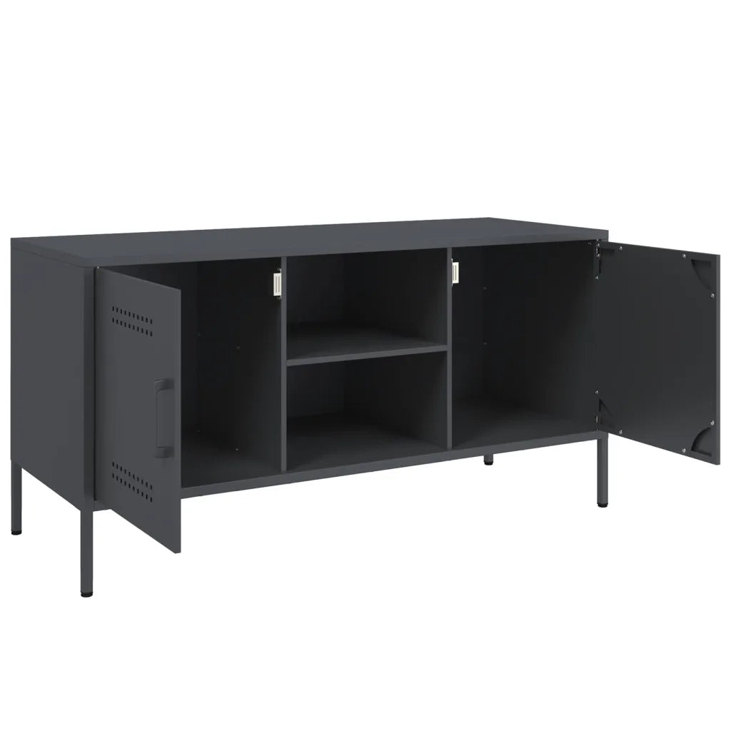 Mobile TV Antracite 100,5x39x50,5 cm in Acciaio