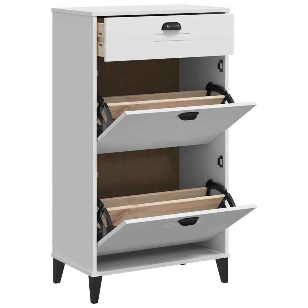 Scarpiera mobile contenitore per scarpe mobile per ingresso/corridoio/soggiorno legno ingegnerizzato bianco 02_0022118
