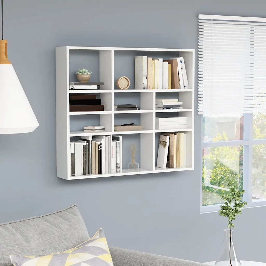 Scaffale a Parete Bianco 90x16x78 cm in in Multistrato cod mxl 52100