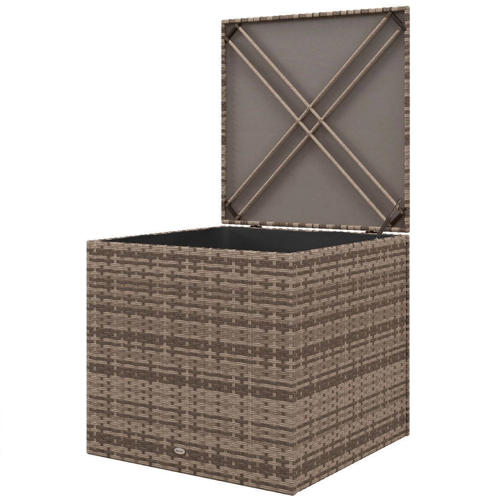 Coffre da esterno in polyrattan con cerniera ¨C zephmum ¨C 75x75x70 cm