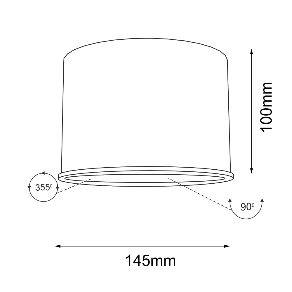 Spot soffitto bianco tondo Ø15 orientabile GU10 Shilo