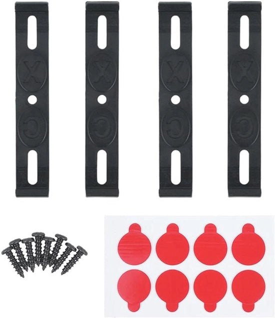 4 pacchi di sostituti di supporti per targa per auto - fissaggi universali senza telaio - clip per targa - 118x19mm - clip aggiuntive - accessorio utile
