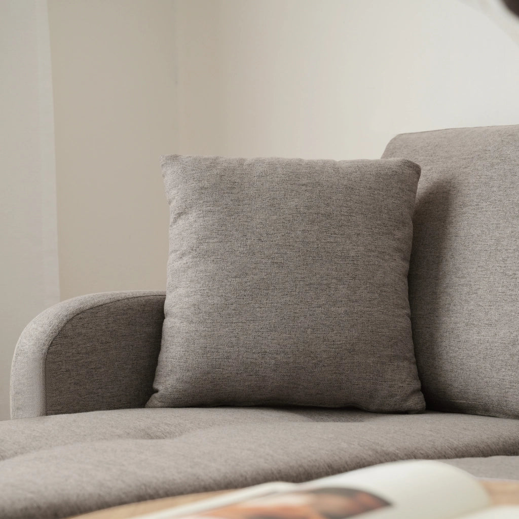 Divano angolare modulare 166x118x77 cm con chaise longue; imbottitura in foam; grigio scuro antico