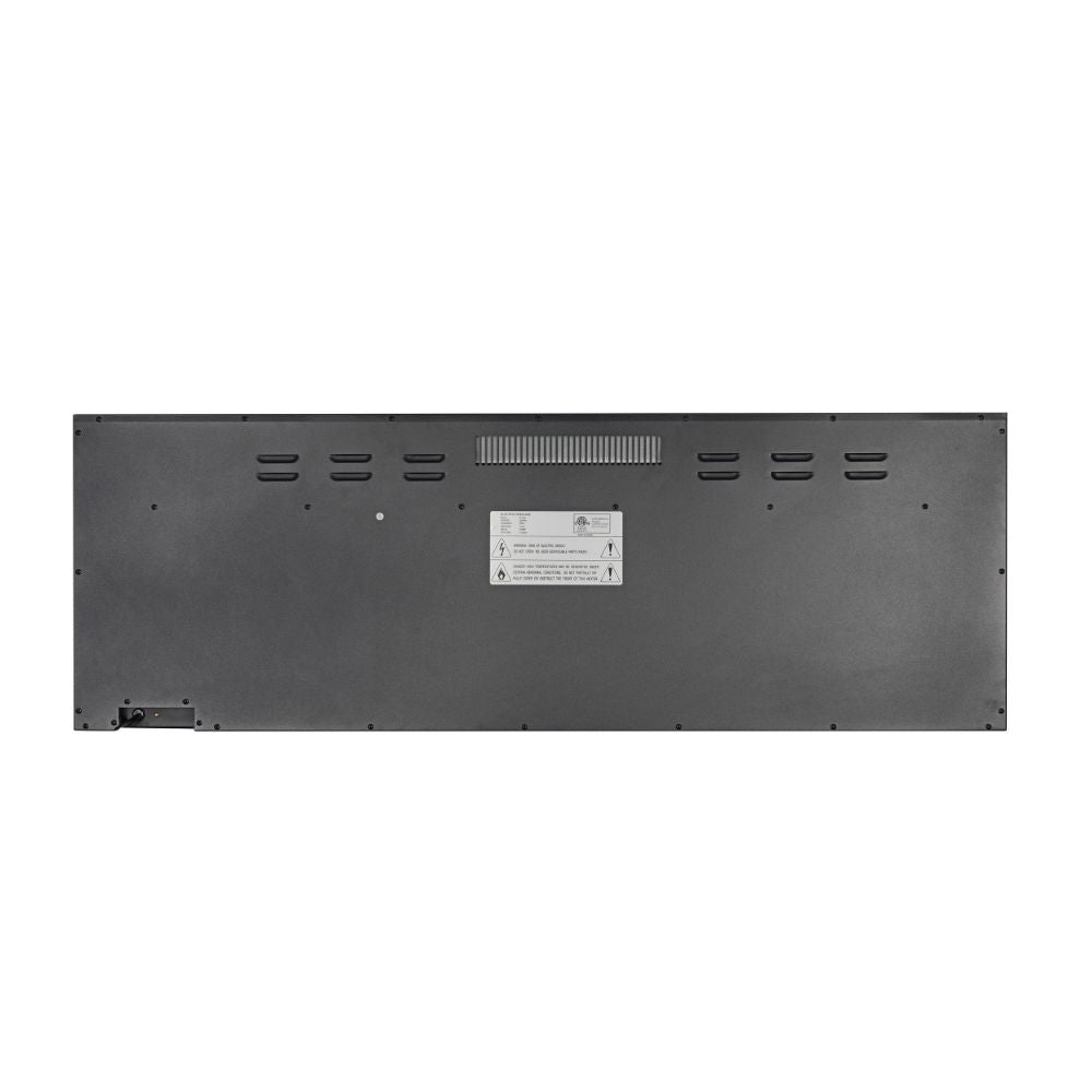 Camino Elettrico Da Parete A Incasso 3 Lati 101,6x20x44 cm Boston Nero