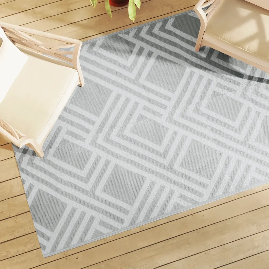 Tappeto da Esterni ARAKIL Grigio 140x200 cm in PP CFW7450376