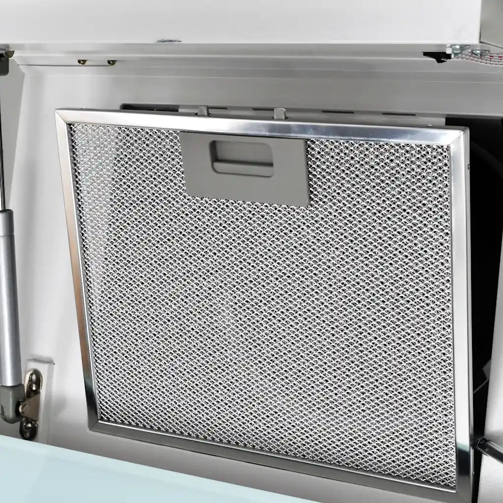 Cappa Aspirante a Muro Acciaio Inox 756 m³/h 90 cm Bianca 50704
