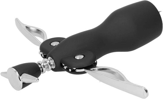Apri-bottiglia in acciaio inox - 10 x 18 cm - Facile da utilizzare - Wijnopener