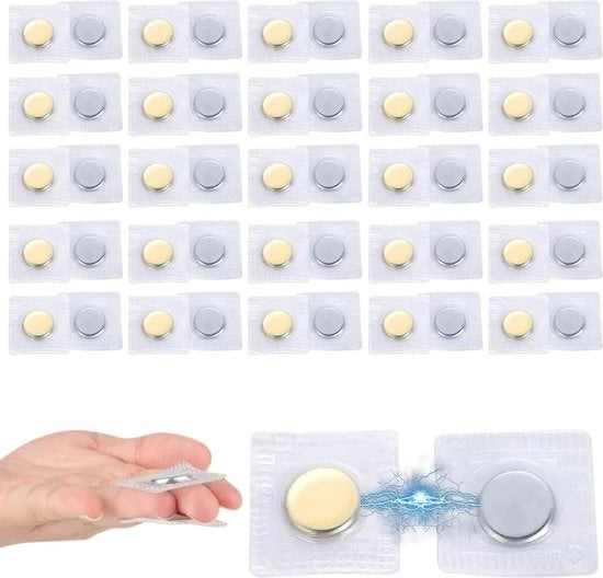 30 paia di viti magnetiche per cucire - Viti magnetiche in PVC trasparenti per accessori da cucire e borse da fai da te