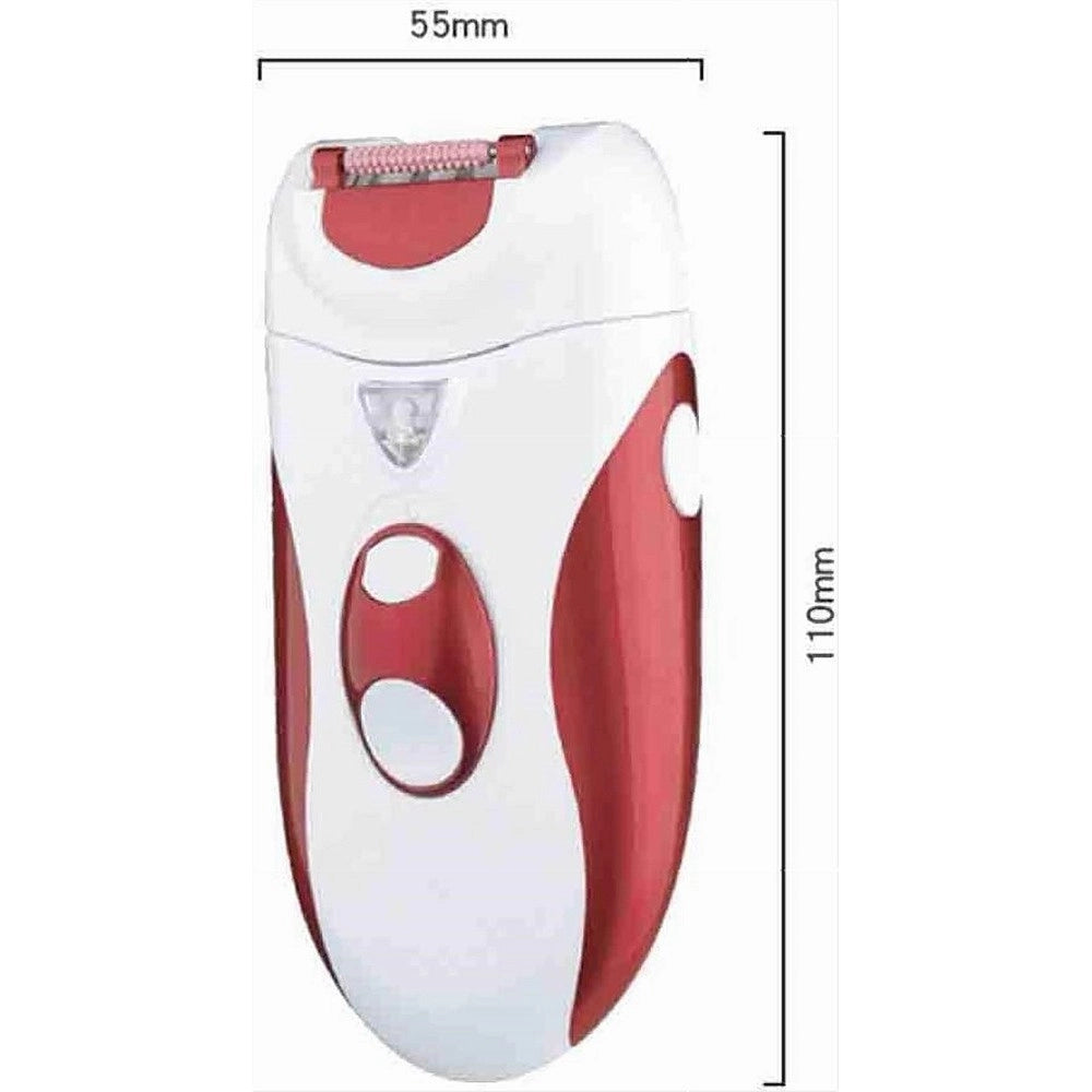 Trade Shop - Set Epilatore Rasoio Ricaricabile Donna 2in1 Dispositivo Elettrico Corpo Gm-2118 -