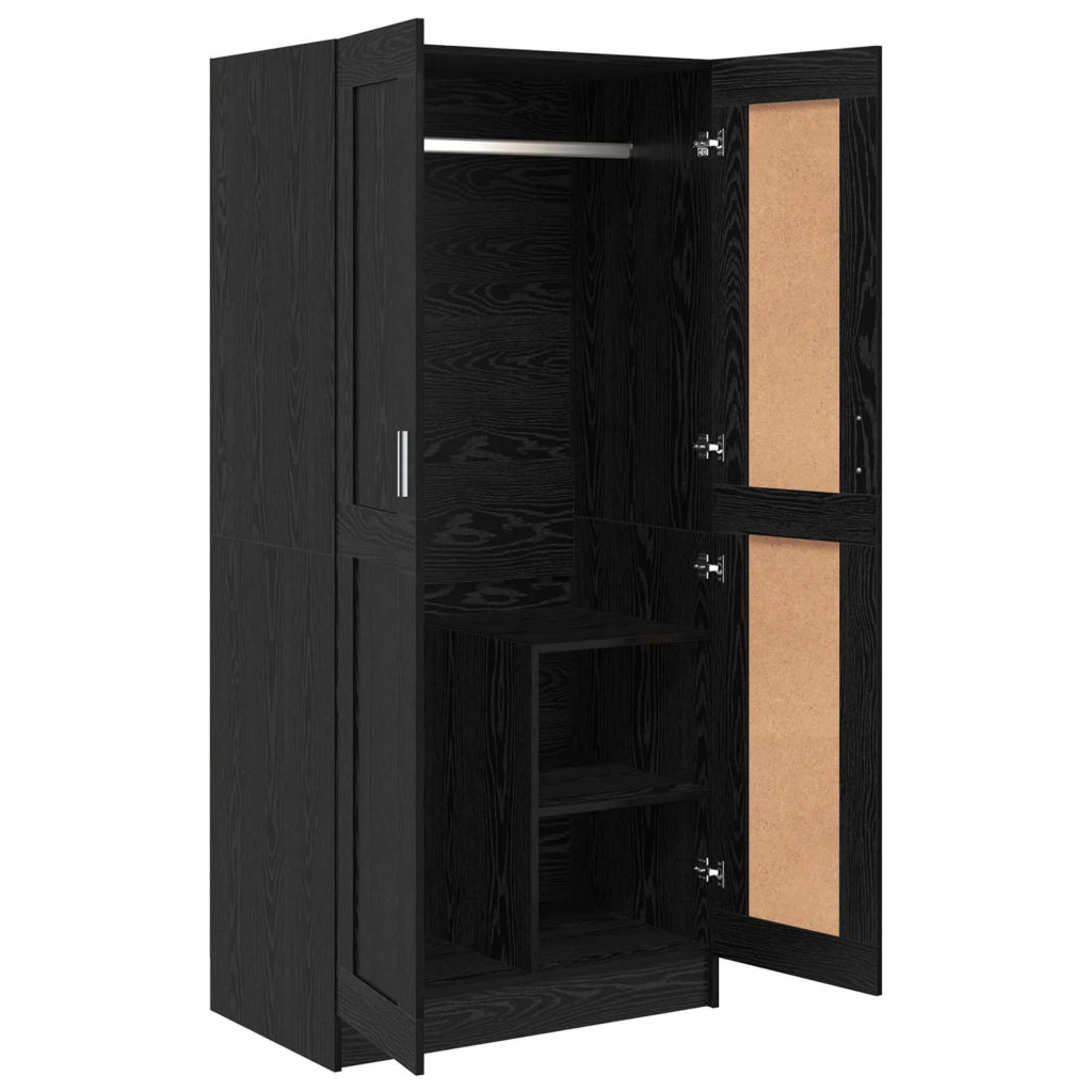 Guardaroba Rovere Nero 82,5 x 51,5 x 180 cm Legno multistrato 875163