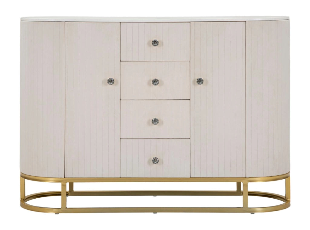 Mobile Montpellier Crema 120x40x85 cm in Ferro Legno