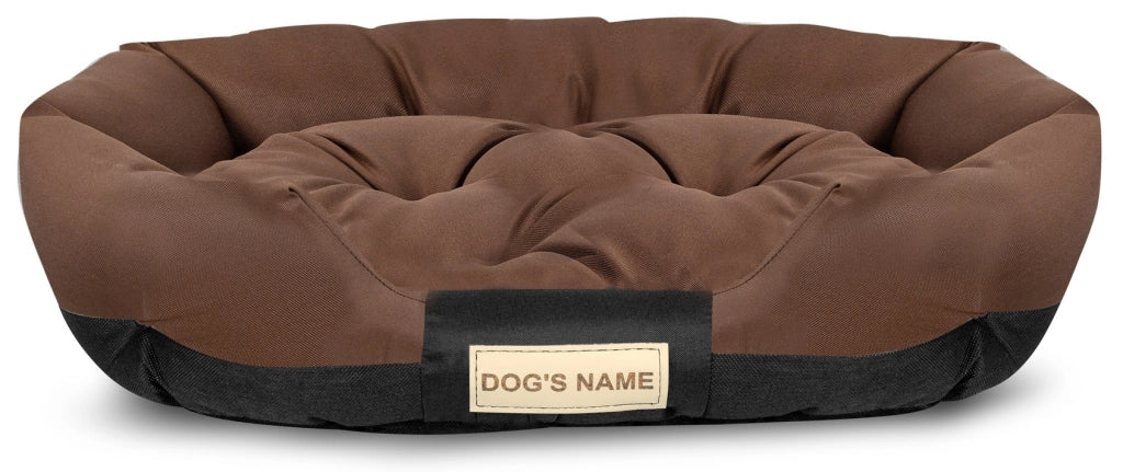 AIO FACTORY XXL Letto per cani 130x105 cm Personalizzabile Impermeabile Marrone