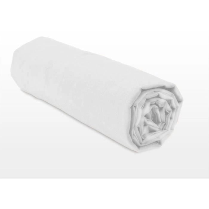 Lenzuolo con angoli - HOME LINGE PASSION - HP71772 - 180 x 200 cm + cuffia 30 cm - Microfibra - 82 g - Bianco