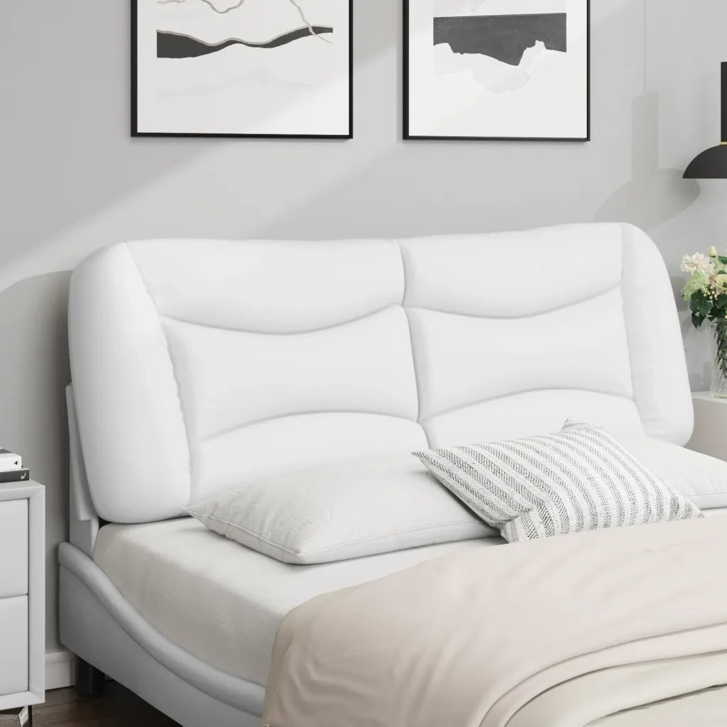 Cuscino Testiera Hvar Bianco 120 cm in Similpelle CFW5426790