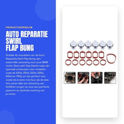 Kit di Afdichting Intake Swirl Flap 6x33mm - Placchette di Afdichting Intake Swirl Flap - Coperture - Kit di Afdichting Intake - Sostituzione per Codici Motori M47/M57 - Buone Caratteristiche di Afdichting - Afdichting del Motore