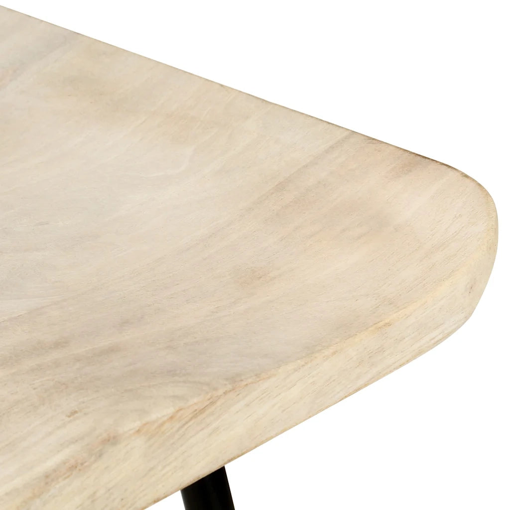 Sgabelli da Bar 2 pz in Legno Massello di Mango cod mxl 61907