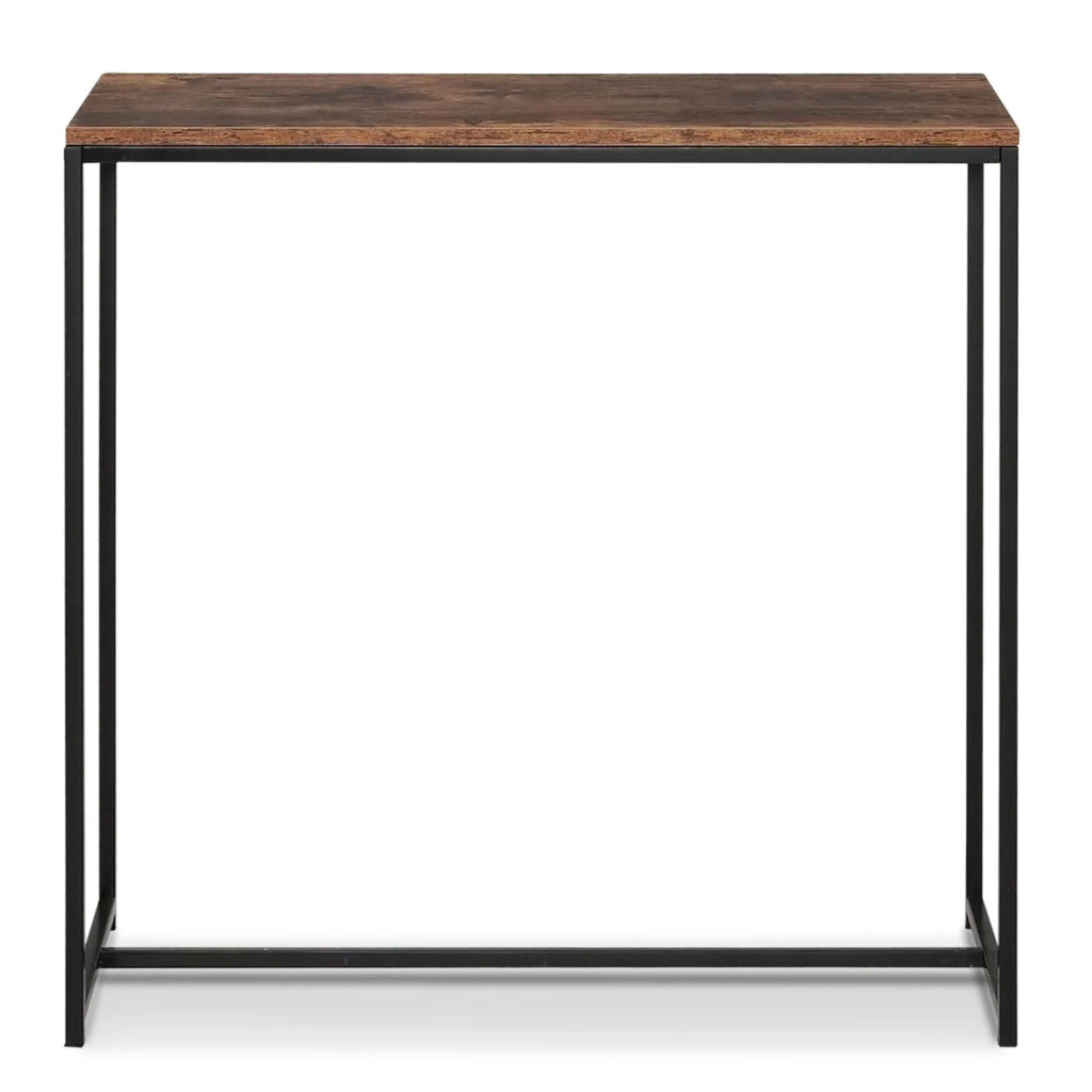 IDMarket - Consolle DAYTON con piano effetto invecchiato, design industriale