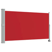 Tenda da Sole | Tenda parasole Laterale Retrattile per Patio 140x300 cm Rossa