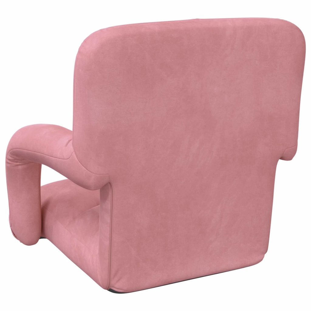 Sedia a pavimento regolabile Rosa Velluto