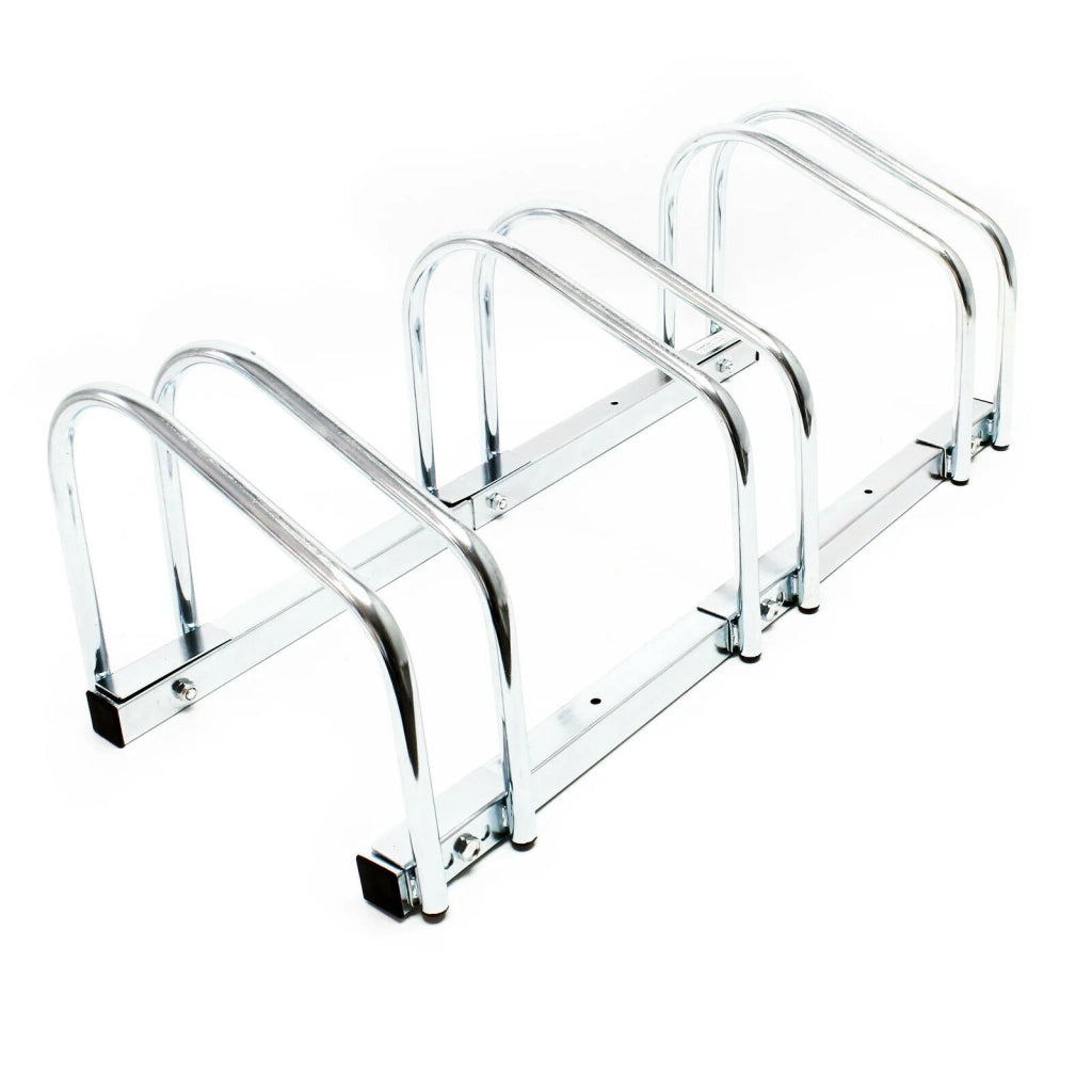 Portabiciclette da pavimento per 3 biciclette 70 cm metallo zincato bicicletta 16_0001499