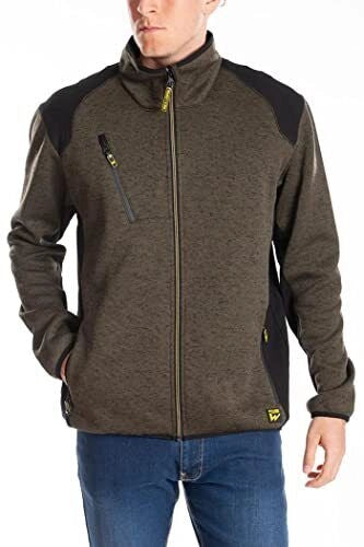 Rica Lewis 5430519 Richie Felpa Imbottita con Zip Collo Alto 300 g Vestibilita' Regolare 100% Poliestere colore Verde