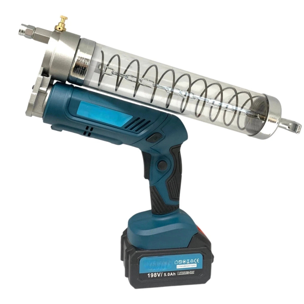 INGRASSATORE A BATTERIA 2 IN 1 MANUALE ELETTRICO SERBATOIO 600CC DOPPIA BATTERIA