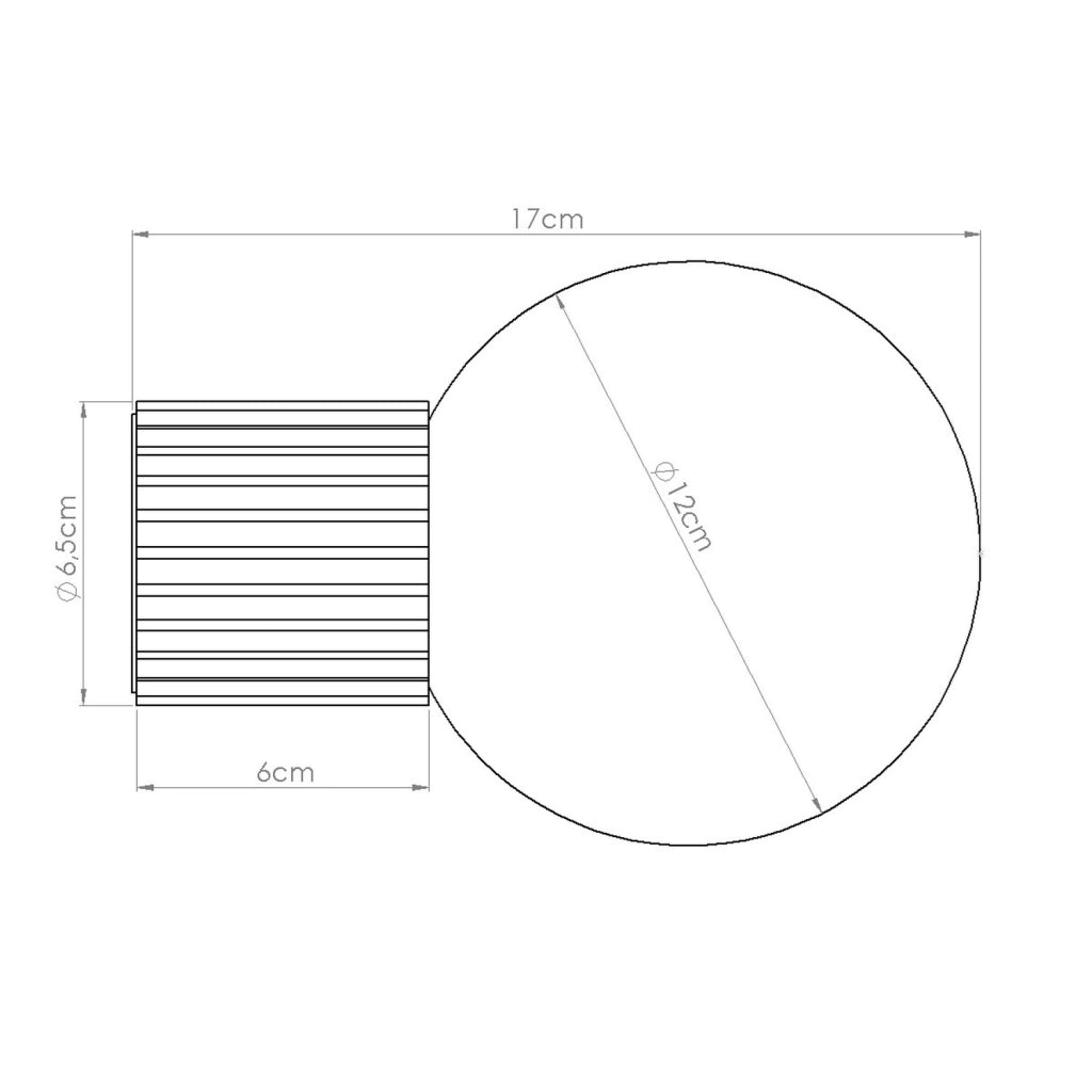 Applique SFERA Pure Lume verde oliva sfera vetro G9 IP44