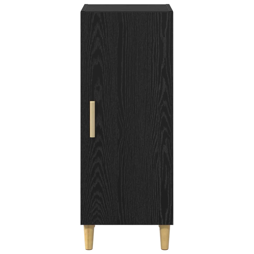 Credenza Rovere Nero 34,5 x 34 x 90 cm Legno multistrato