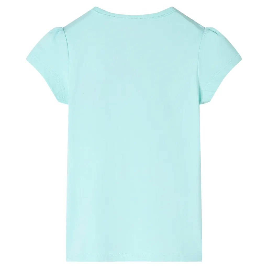 Maglietta da Bambina Acqua Chiaro 128 11337