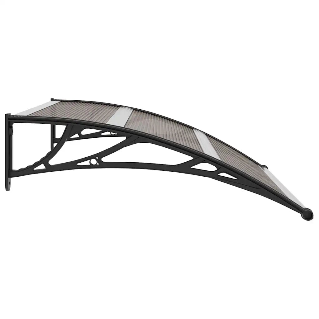 Pensilina per Porta Nera 120x100 cm in PC CFW2707360