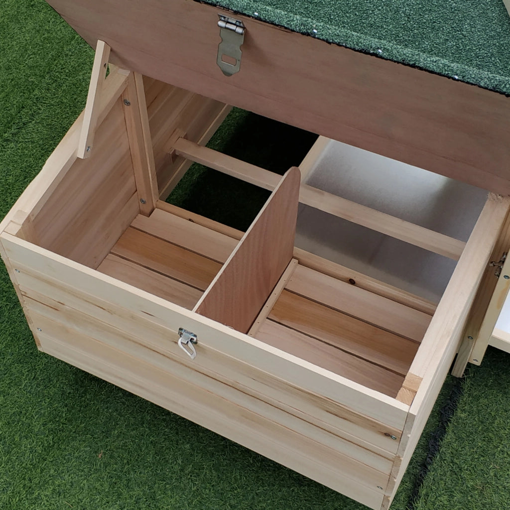 Pollaietto per Galline 196x76x97 cm ¨C zephmum ¨C Legno Naturale