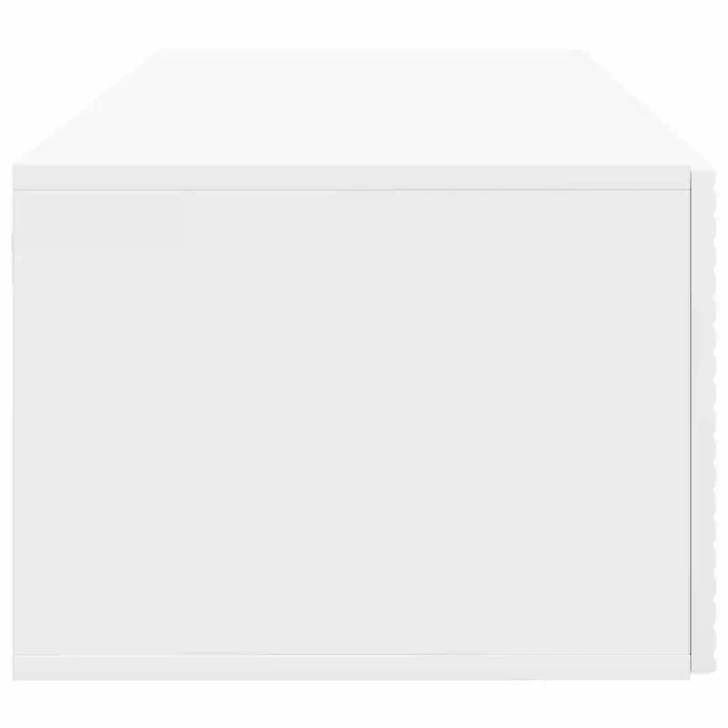 Mobile Porta TV da Muro Bianco Lucido 78,5 x 41 x 30 cm