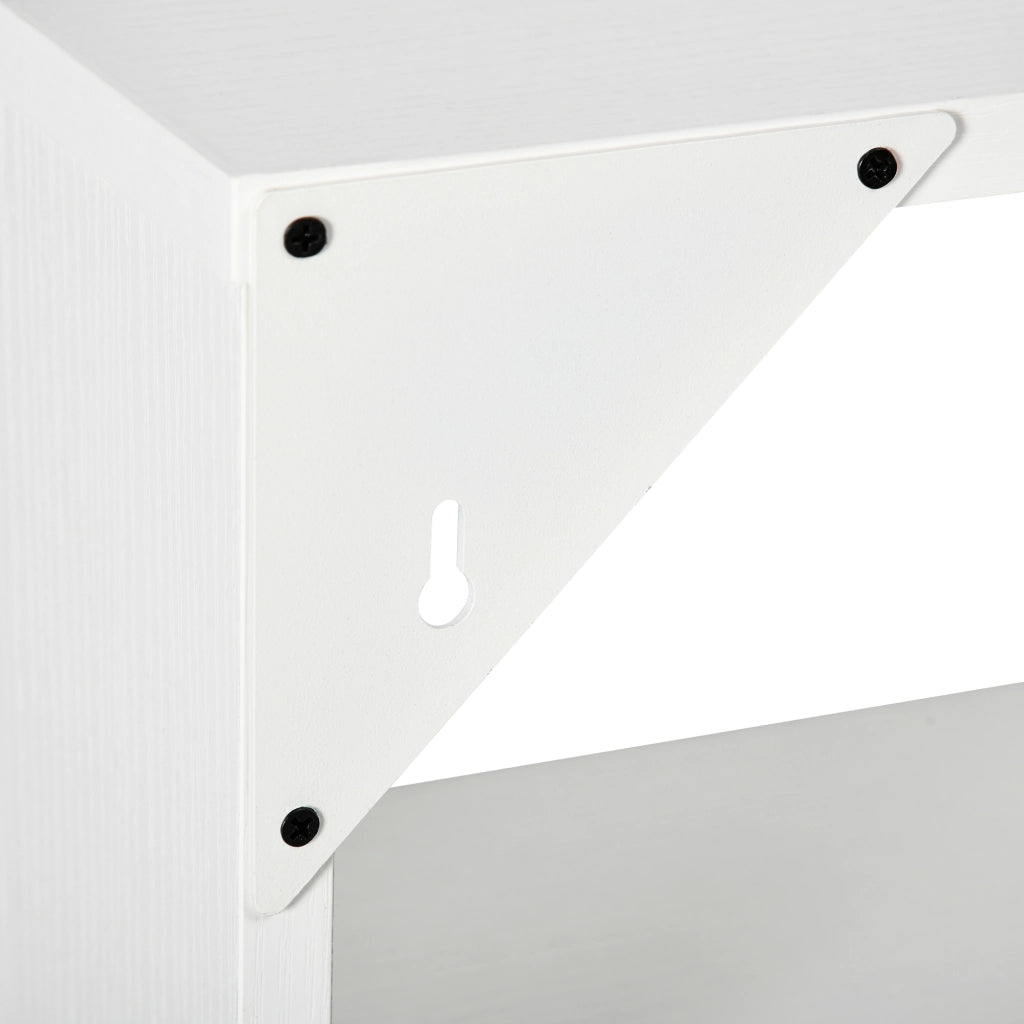 Libreria a Muro 4 Ripiani ¨C Xylo ¨C Legno Bianco 94x19.5x80cm