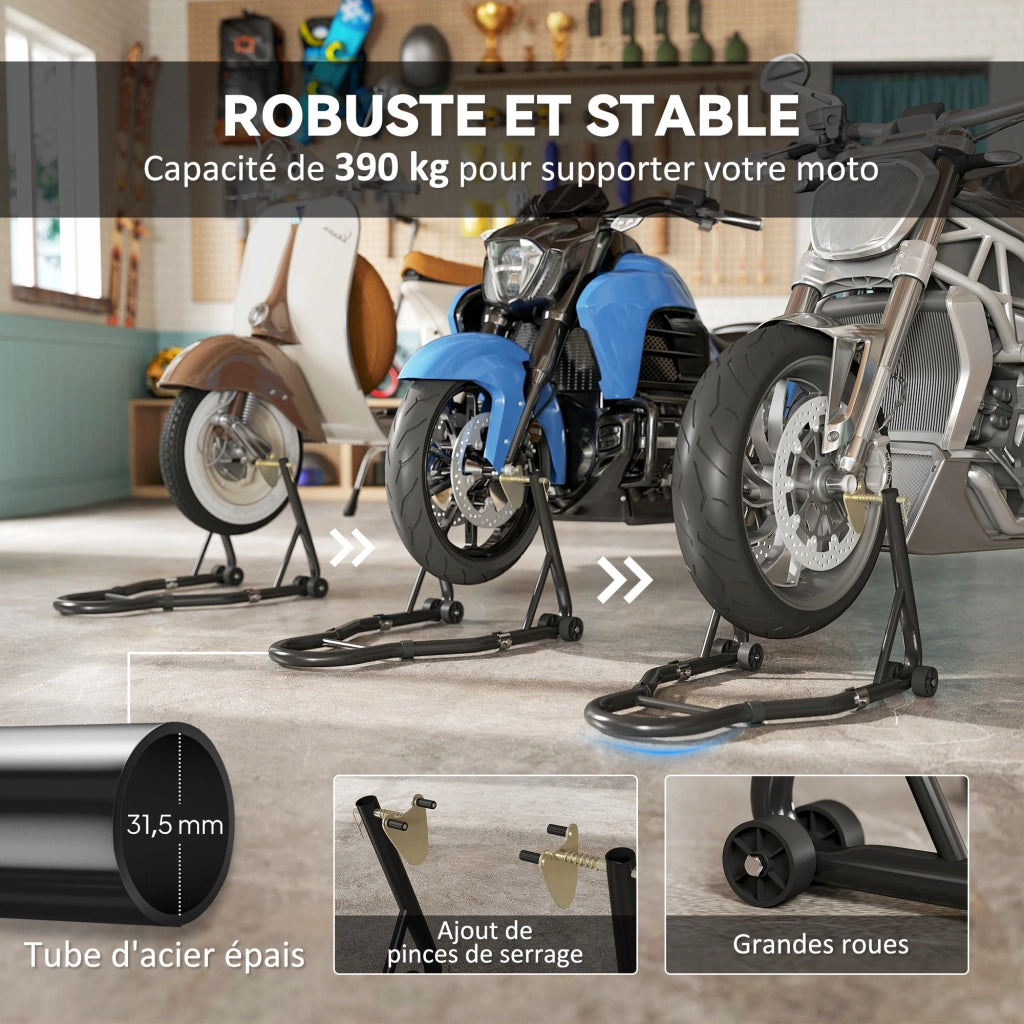 B¨¦quille Moto ¨C Zephmum ¨C Nero Acciaio