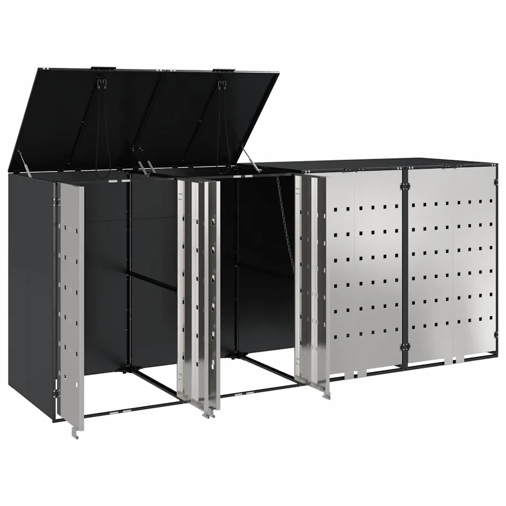 Contenitore per Rifiuti per 3 Bidoni 340 x 77.5 x 115.5 cm