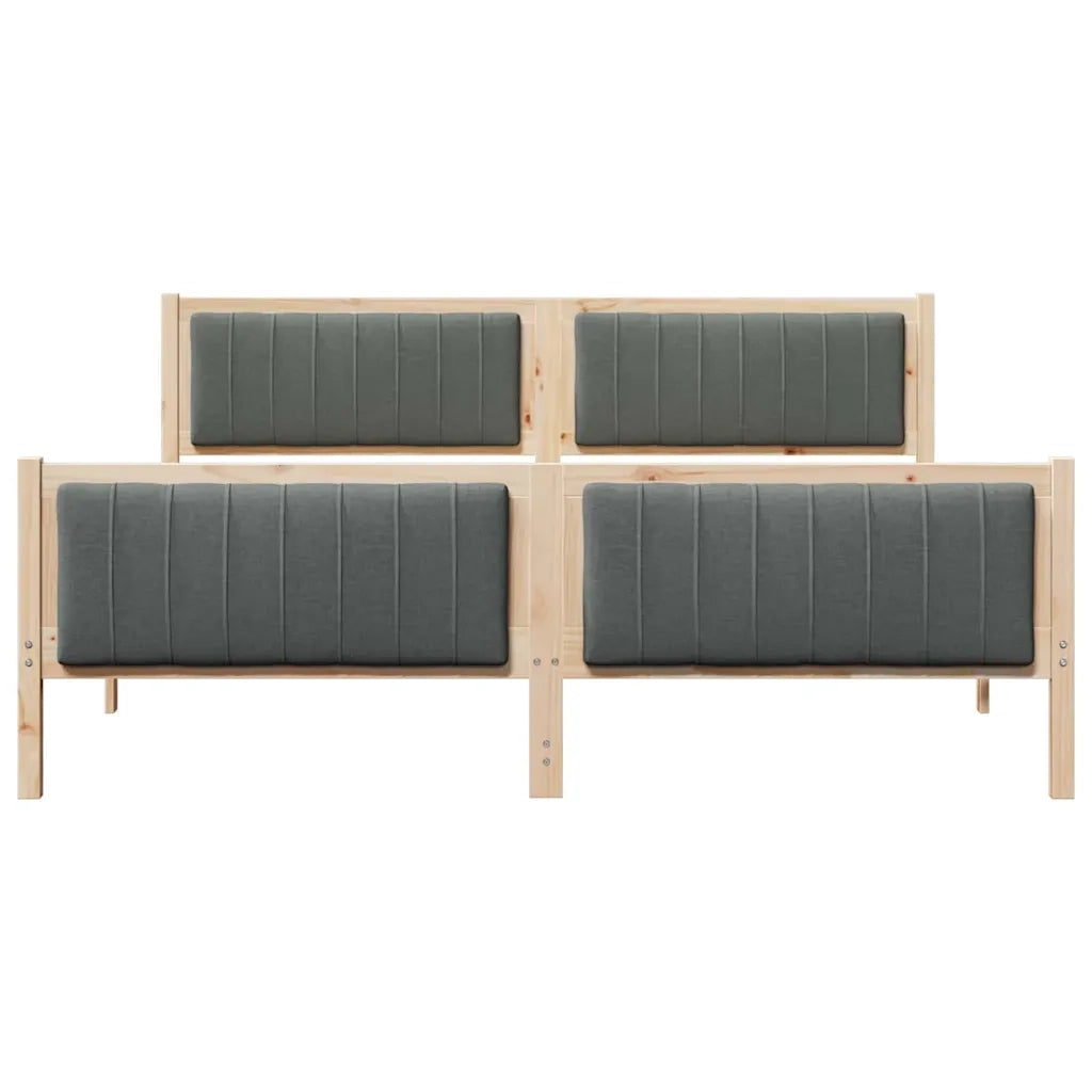 Struttura del Letto marrone e grigio scuro 180 x 200 cm 3394304