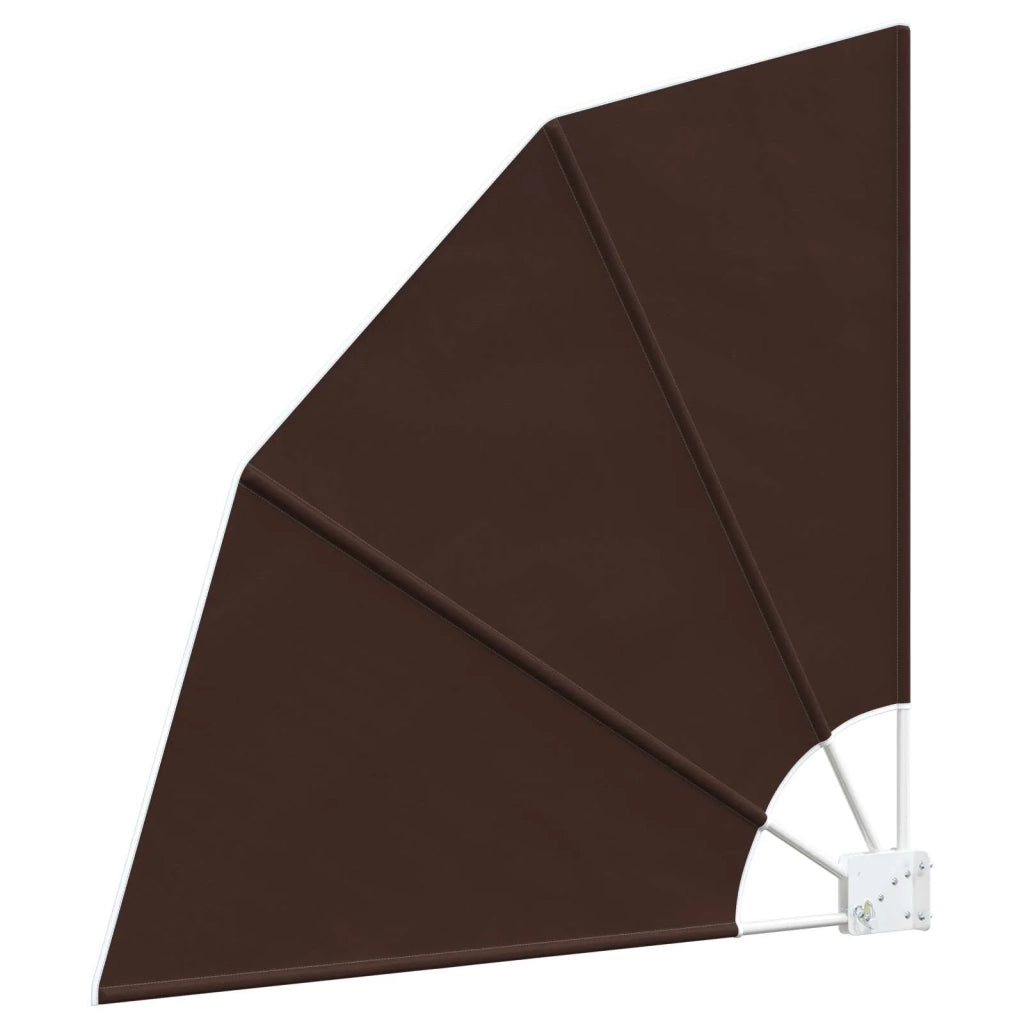 Schermo di Privacy per Balcone 210 x 210 cm Poliestere Marrone 42037145