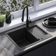 Lavello In Acciaio Paul Black con rubinetto da cucina