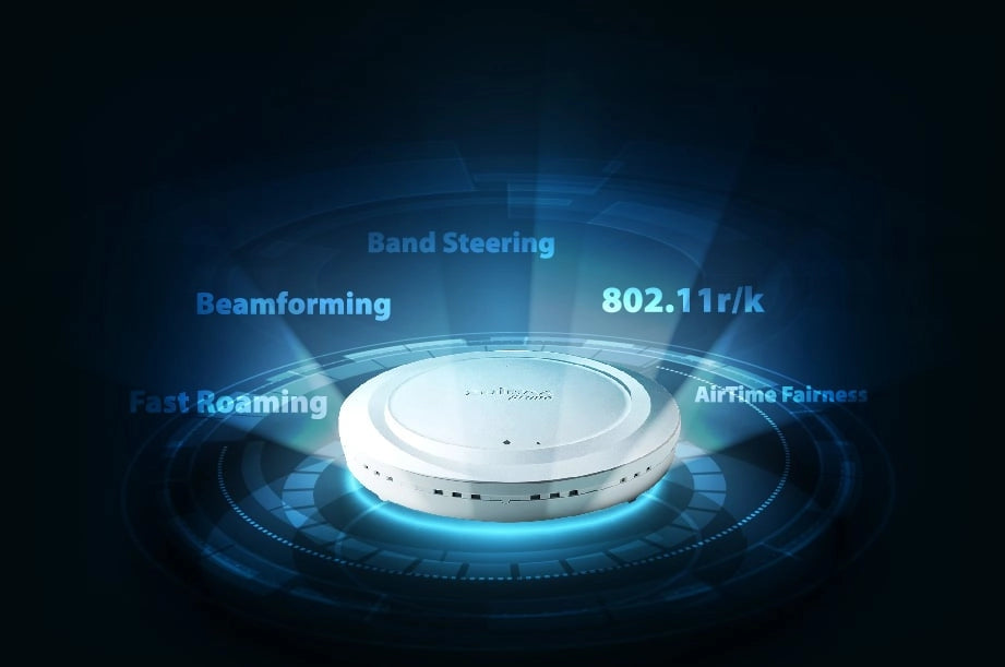 Access Point PoE AX1800 con montaggio a soffitto dual-band e Wi-Fi 6, CAX1800