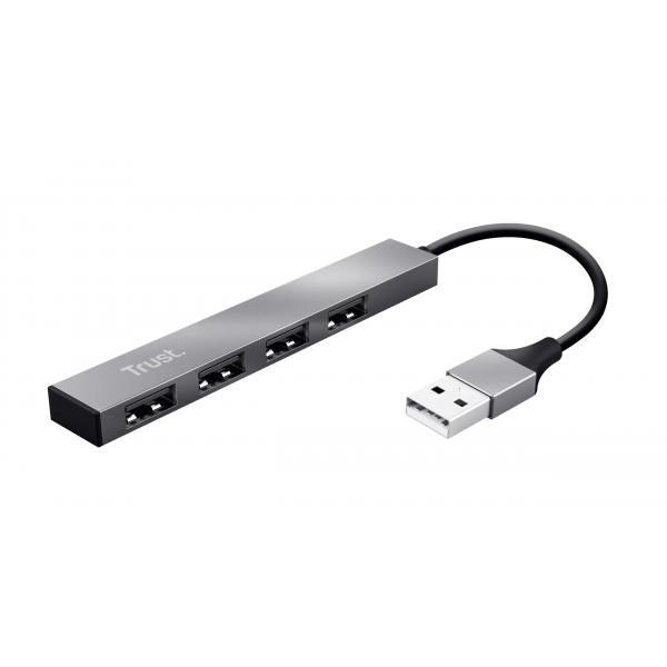 HUB TRUST Halyx Mini 4 Port USB Allumini