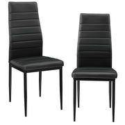 Set di 2 sedie da pranzo set di sedute impilabili 96 cm nero 03_0005744