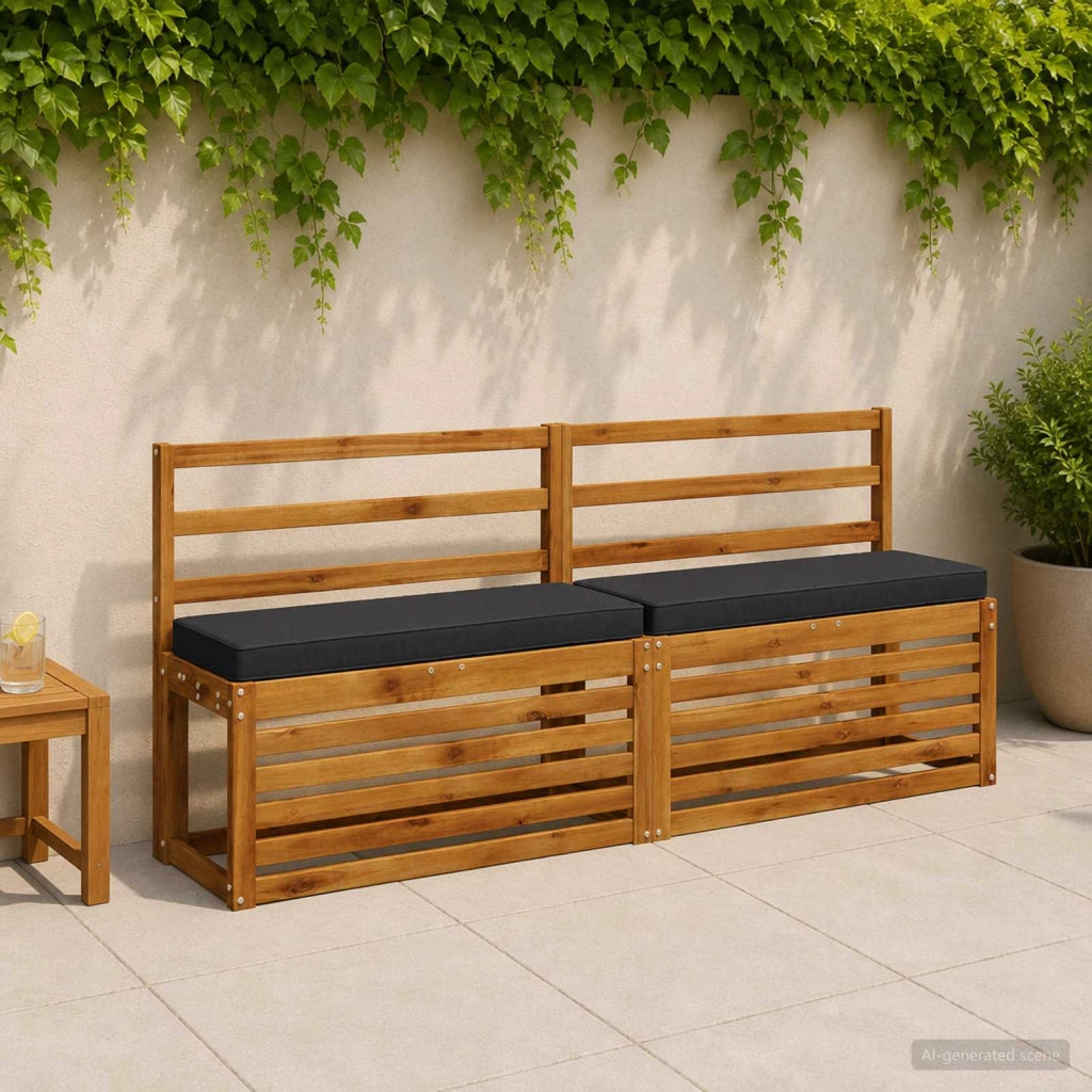 Cuscini per Panchina a 2 Pezzi VUGHT 2 pcs 100% Poliestere 951065