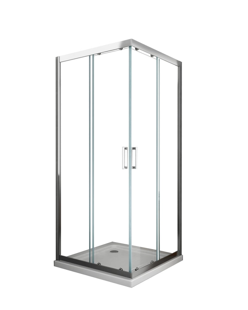 Box doccia scorrevole cristallo 6mm trasparente anticalcare h.190cm Sicena Slition Trasparente 6mm,70x75 cm